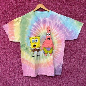 Nickelodeon SpongeBob Friends Forever Tie dye Tshirt size 1X